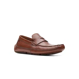 Clarks Men Brown Leather Loafers-picture-23