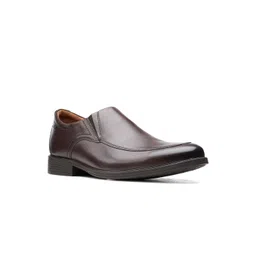 Clarks Men Brown Solid Formal Slip On Shoes-picture-14