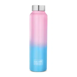 Classic Essentials Blue & Pink Stainless Steel Single Wall Spring Water Bottle 1 L-picture-13