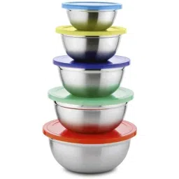 Classic Essentials CE502 5 Pcs Multicolour Fridge Storage Container Set (Pack of 5)-picture-15