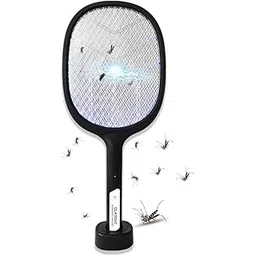 Classic Mosquito Racket with Rechargeable Insect Killer, Mosquito Bat with Led Lights, 1200Mah Lithium Ion Battery, Made in India (Black)-picture-23
