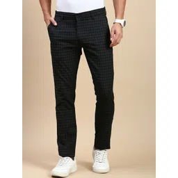 Classic Polo Men Checked Slim Fit Trousers-image-6