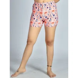 Classy Hangers Women Floral Printed Low-Rise Shorts-picture-35