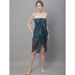 Claura Green Printed Beachwear Sarong-picture-26