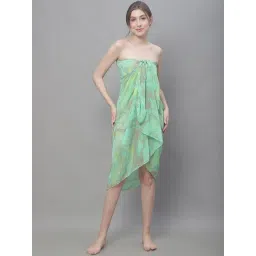 Claura Green Printed Beachwear Sarong-picture-31