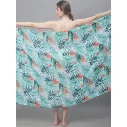 Claura Green Printed Beachwear Sarong image 5