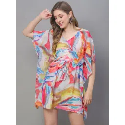 Claura Multi Printed Beachwear Kaftan-picture-22