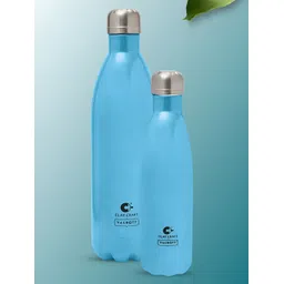 CLAY CRAFT Blue 2 Pieces Stainless Steel Solid Double Wall Vacuum Water Bottles-picture-35
