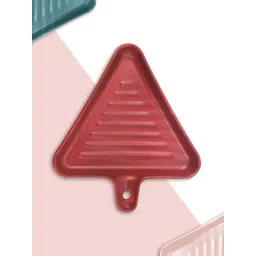 Clay Craft Red Ceramic Triangle-Shaped Grill Plate-picture-34