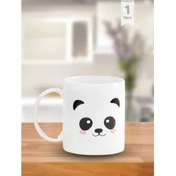 CLAY CRAFT White & Black Printed Ceramic Glossy Mug 300 ml-picture-18
