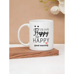 CLAY CRAFT White & Black Text or Slogans Printed Ceramic Glossy Mug 350 ml-picture-13