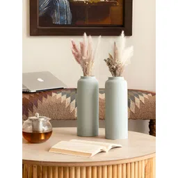 Claymistry 2-Pcs Sea green Ceramic FlowerVase-picture-18