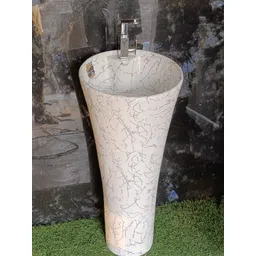 clayplus Premium Grade Ceramic's Wash basin ( marble ) Pedestal Basin-picture-25