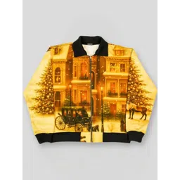 Clazzey Men Graphic Printed Stand Collar Lightweight Zip Up Bomber Jacket-picture-29