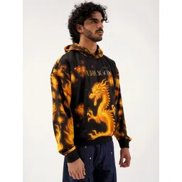 Clazzey Men Printed Hooded Sweatshirt-picture-35