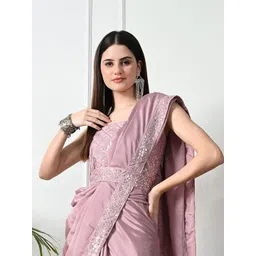 CLEMIRA Sequinned Pure Georgette Saree-picture-8