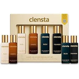 Clensta Luxury Eau De Parfum Combo Pack of 4 x 20ml EDP Perfume for Man Long Lasting | Perfume Gift Set for Men Boyfriend Husband | Bleu, Founder, Ombre, Oud-picture-15