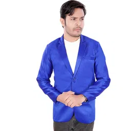 Men Solid Single Breasted Casual Blazer-image-31