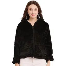 cliluxe Women’s Teddy Hoodie Jacket | Zip-Up Fleece Sweatshirt with Bear Ears | Soft Faux Fur Winterwear for Girls | Warm Fluffy Hooded Outerwear for Casual Cold-Weather Style-picture-14