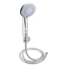 Cliquin 24L x 10W cm Round Shape ABS Plastic Silver Color Wall Mount Hand Shower, KSHS2306-picture-48
