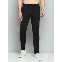 Cloak & Decker by Monte Carlo Black Cotton Blend Regular Fit Solid Trackpants-picture-21