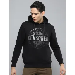 Cloak & Decker by Monte Carlo Black Regular Fit Printed Hooded Sweatshirt-picture-22