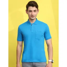 Cloak & Decker by Monte Carlo Blue Regular Fit Polo T-Shirt-picture-26