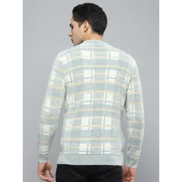Cloak & Decker by Monte Carlo Blue Regular Fit Self Pattern Pullover image 2