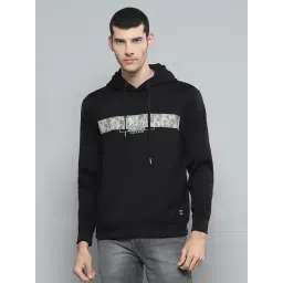 cloak & decker by monte carlo Cloak & Decker Mens Printed Black Hooded Neck Full Sleeve Sweatshirt-picture-12