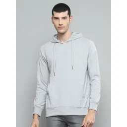 cloak & decker by monte carlo Cloak & Decker Mens Solid Grey Hooded Neck Full Sleeve Sweatshirt-picture-40