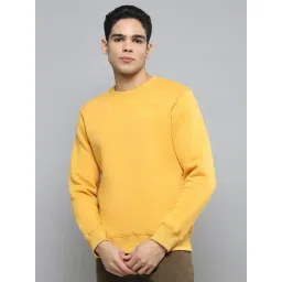 Cloak & Decker by Monte Carlo Mustard Regular Fit Sweatshirt-picture-46