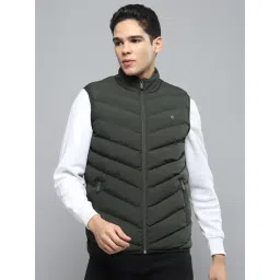 Cloak & Decker by Monte Carlo Olive Regular Fit Quilted Quilted Jacket-picture-35