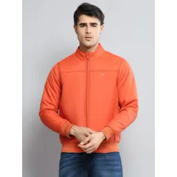 Cloak & Decker by Monte Carlo Orange Regular Fit Solid Long Sleeves Jacket-picture-30