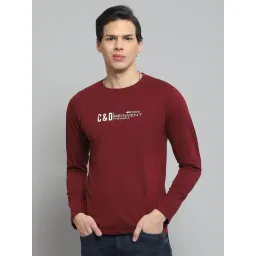 Cloak & Decker by Monte Carlo Wine Regular Fit Printed T-Shirt-picture-14