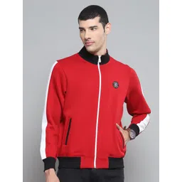 Cloak & Decker Men Colourblocked Mock Neck Full Sleeve Sweatshirt-picture-38