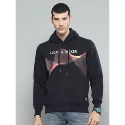 Cloak & Decker Men Cotton Printed Hooded Sweatshirt-picture-32