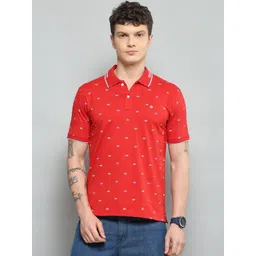 Cloak & Decker Men Printed Polo Collar T-shirt-picture-28