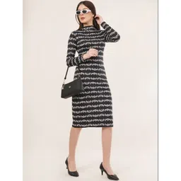 clobug Print Sheath Midi Dress-picture-22