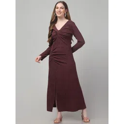 clobug Women V-Neck Maxi Dress-picture-13