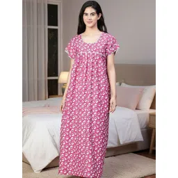 CLOCHOICE Printed Maxi Nightdress-picture-54