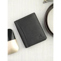 Clog London Black Leather Small Bi-Fold Wallet for Men-picture-36