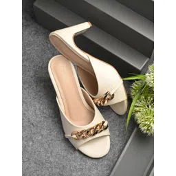 CLOG LONDON Embellished Block Heeled Pumps-image-4