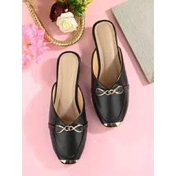 CLOG LONDON Embellished Comfort Heels Mules-image-35