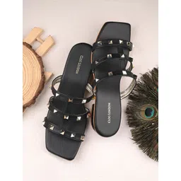 CLOG LONDON Embellished Open Toe Flats-picture-14
