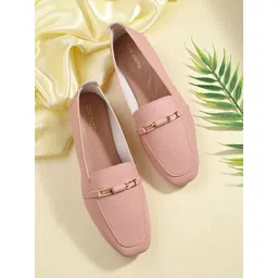 CLOG LONDON Embellished Round Toe Block Pumps-image-0