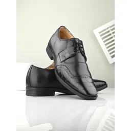 CLOG LONDON Men Textured Leather Formal Derbys-picture-41