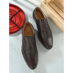 Clog London Men's Brown Brogue Shoes-picture-16