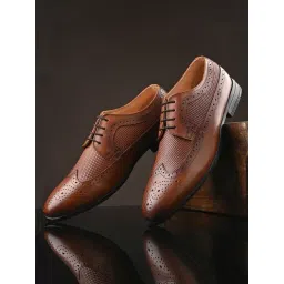 Clog London Men's Tan Brogue Shoes-picture-25