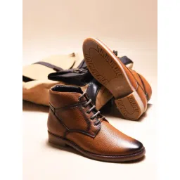 Clog London Men's Tan Derby Boots-picture-36