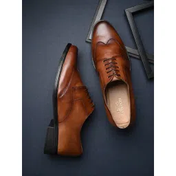 Clog London Men's Tan Derby Shoes-picture-22